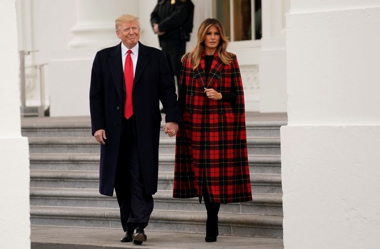 Christmas tree arrives at the White House in Washington