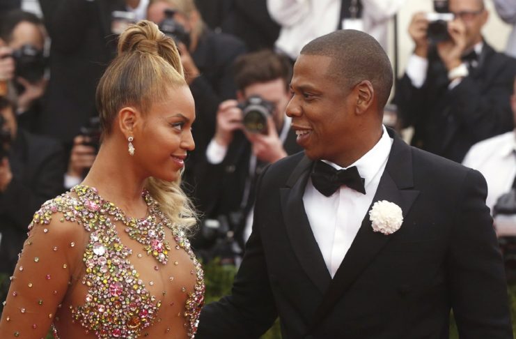 Beyonce arrives with husband Jay-Z at the Metropolitan Museum of Art Costume Institute Gala 2015 celebrating the opening of “China: Through the Looking Glass,” in Manhattan