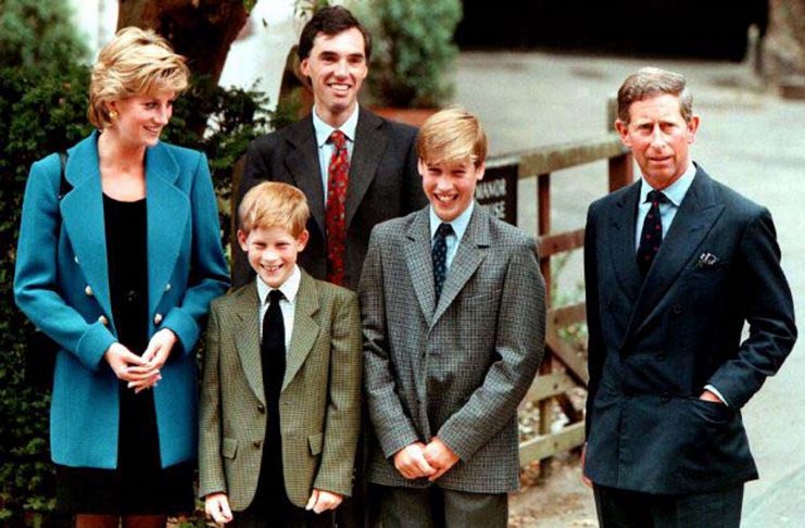 THE PRINCE AND PRINCES OF WALES POSE WITH THEIR CHILDREN AT ETON