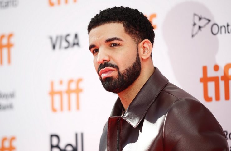 Drake arrives on the red carpet for the film “The Carter Effect” during the Toronto International Film Festival in Toronto