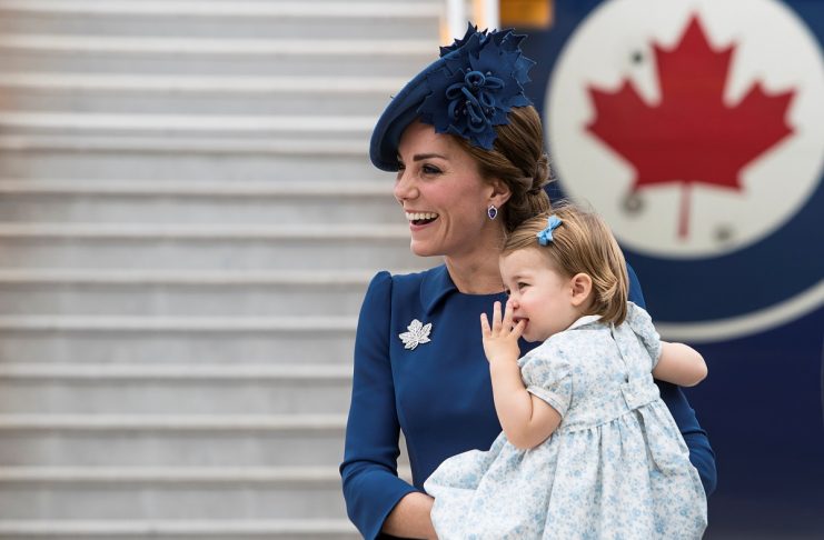 Britain’s Royal family arrive at the Victoria International Airport for the start of their eight day royal tour to Canada