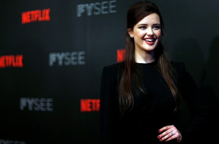 Cast member Langford poses at a screening for the television series “13 Reasons Why” in Beverly Hills