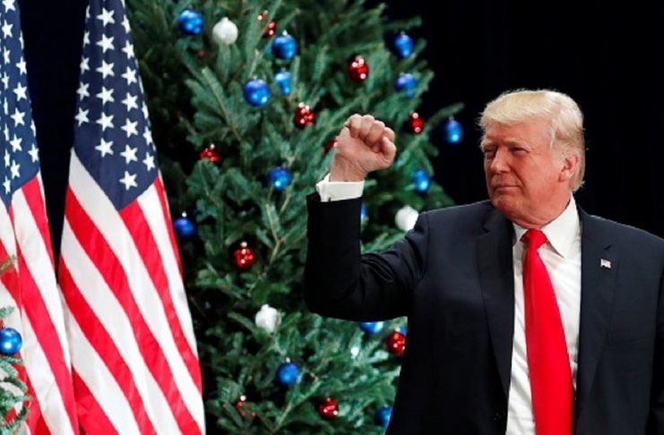 U.S. President Donald visits St. Louis, Missouri to speak about tax reform