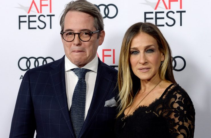Cast member Matthew Broderick and actor Sarah Jessica Parker arrive at the premiere of “Rules Don’t Apply” during the opening night of AFI FEST 2016 in Hollywood