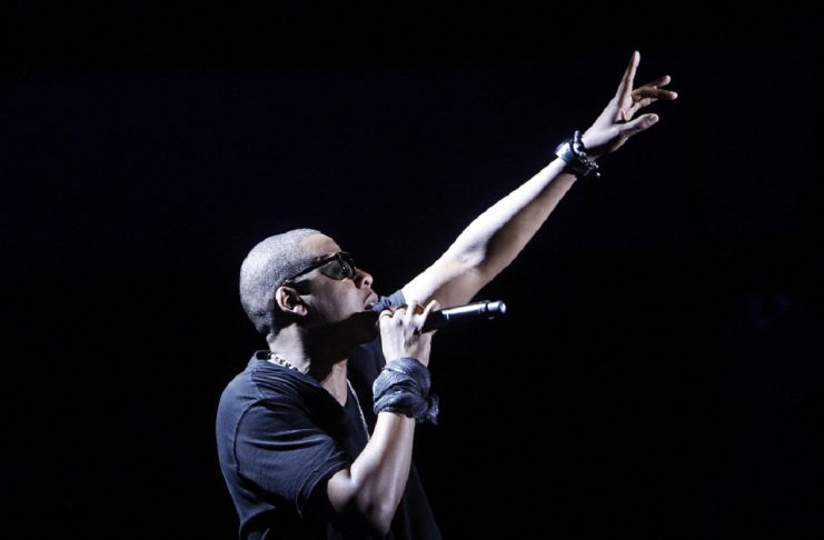 Jay-Z performs at the Coachella Music Festival in Indio