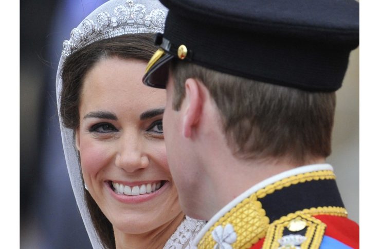 Britain’s Prince William and Catherine, Duchess of Cambridge, leave the Westminster Abbey after their wedding ceremony in central London
