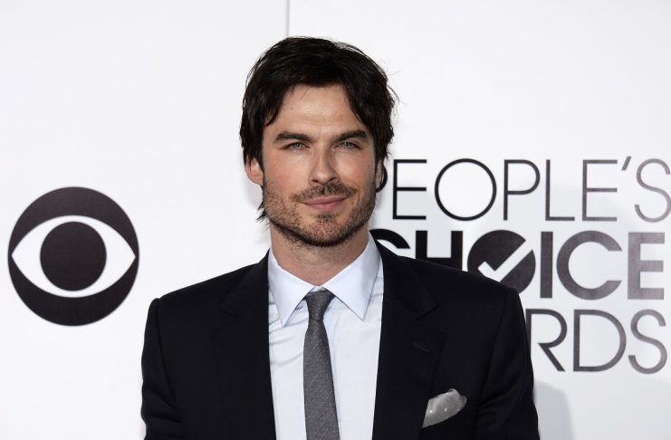 Ian Somerhalder arrives at the 2014 People’s Choice Awards in Los Angeles
