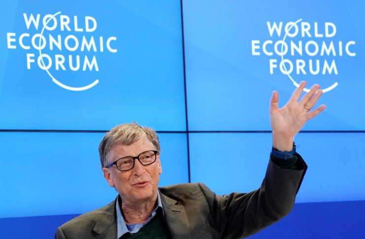 Bill Gates, Co-Chair of Bill & Melinda Gates Foundation, attends the World Economic Forum (WEF) annual meeting in Davos