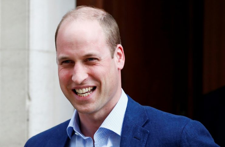 Britain’s Prince William leaves the Lindo Wing of St Mary’s Hospital after his wife Catherine, the Duchess of Cambridge, gave birth to a son, in London