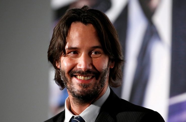 Cast member Keanu Reeves attends a promotional event of movie “John Wick: Chapter 2” in Tokyo