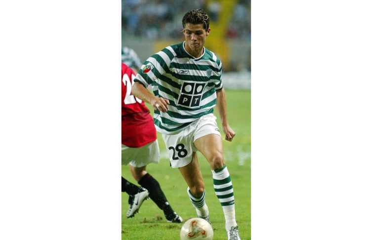 FILE PHOTO OF AUGUST 7, 2003 OF PORTUGUESE SPORTING LISBON SOCCER
PLAYER CRISTIANO RONALDO.