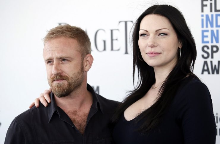 Ben Foster and Laura Prepon arrive at the 2017 Film Independent Spirit Awards in Santa Monica