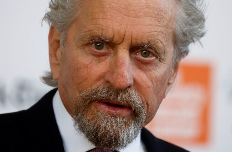 Actor Michael Douglas arrives for the Chaplin Awards at the Film Society of Lincoln Center in the Manhattan borough of New York