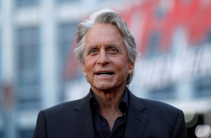Michael Douglas attends the premiere of the movie Ant-Man and the Wasp in Los Angeles