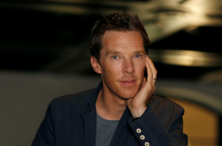 Cast member Cumberbatch poses for a portrait while promoting the movie “Doctor Strange” in Beverly Hills