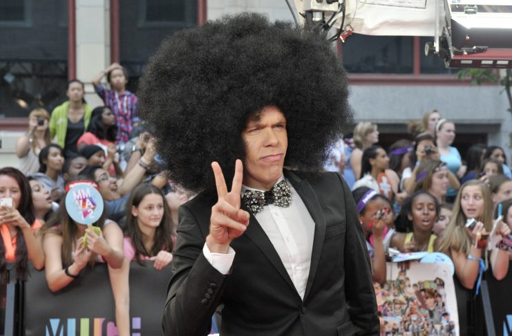 Perez Hilton arrives on the red carpet during the MuchMusic Video Awards in Toronto