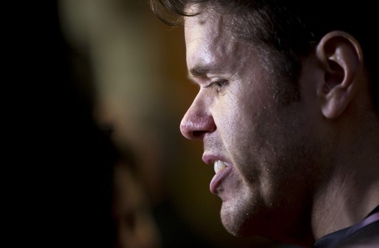 Celebirty blogger Mario “Perez Hilton” Lavandeira arrives for the opening night of the Broadway Show “The Last Ship” in New York
