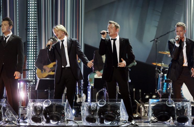 Irish pop group Westlife performs at 2005 Nobel Peace Prize Concert in Oslo