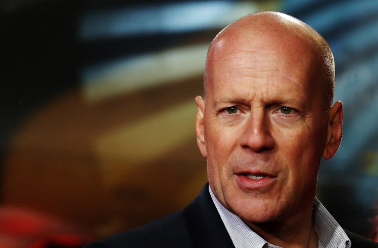 Actor Bruce Willis arrives for the British premiere of “A Good Day to Die Hard” at Leicester Square in London