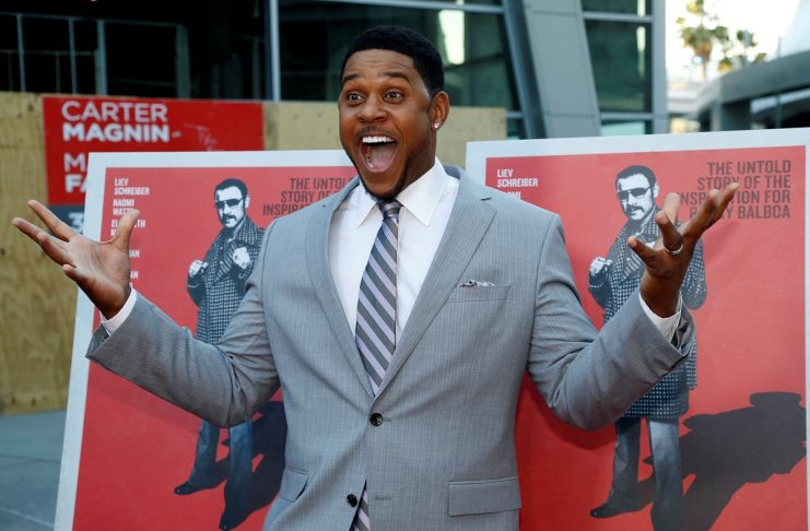 Cast member Hall poses at the premiere of “Chuck” in Los Angeles