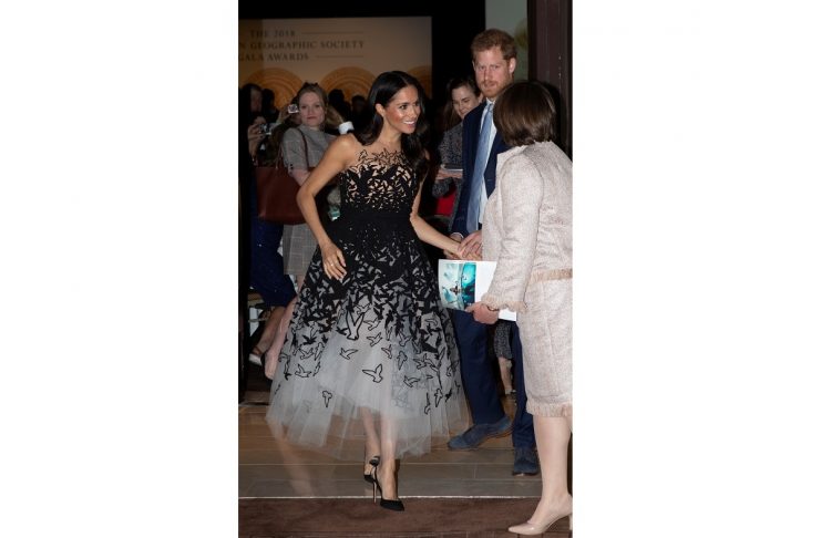Britain’s Prince Harry and Meghan, Duchess of Sussex attend the 2018 Australian Geographic Society Awards in Sydney