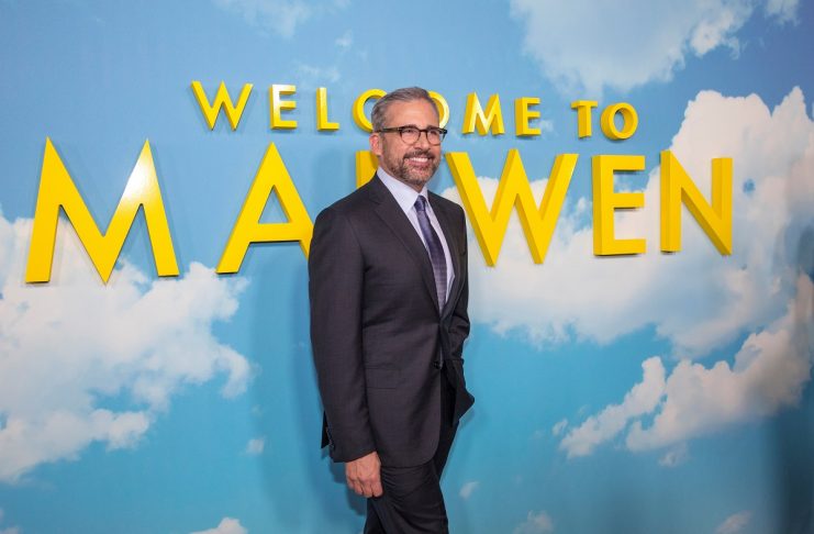 Cast member Carell poses at the premiere for the movie “Welcome to Marwen” in Los Angeles