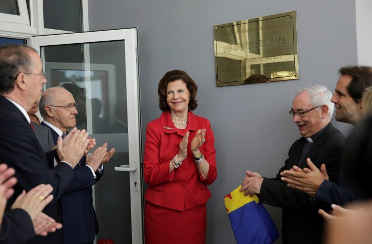 Queen Silvia of Sweden attends the inauguration of the new building of the Princess D. Amelia hospital in Funchal, Madeira island