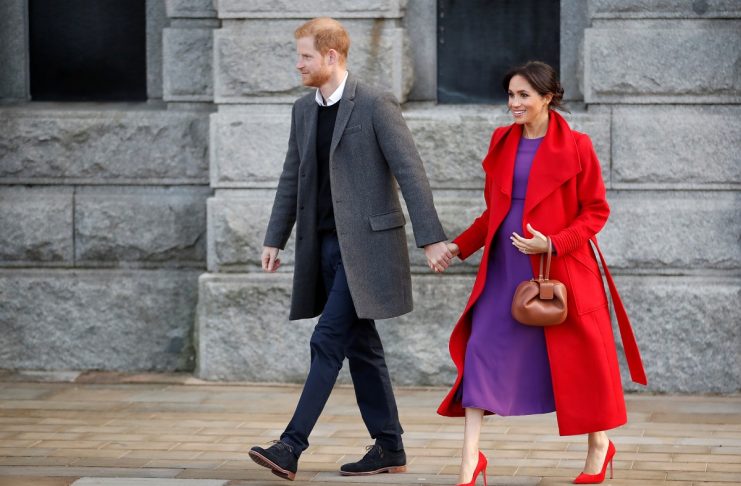 Britain’s Prince Harry and Meghan, Duchess of Sussex visit Birkenhead