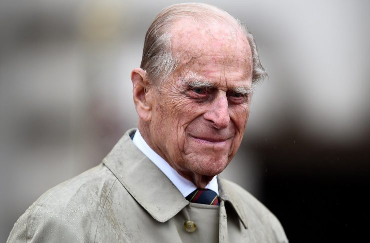 Britain’s Prince Philip, in his role as Captain General, Royal Marines, attends a Parade to mark the finale of the 1664 Global Challenge, on the Buckingham Palace Forecourt, in central London