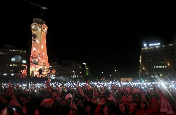Festa de campeão nacional do Benfica