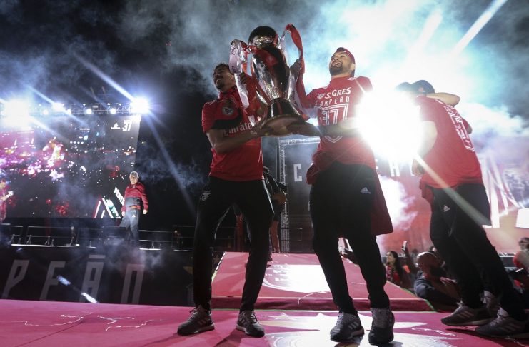 Festa de campeão nacional do Benfica