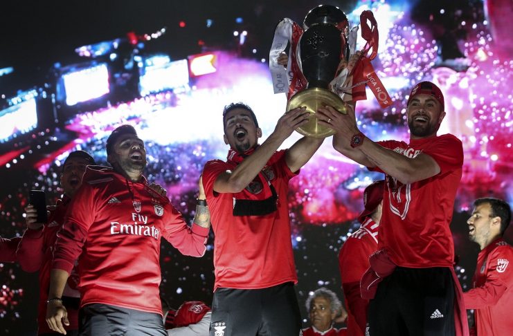 Festa de campeão nacional do Benfica