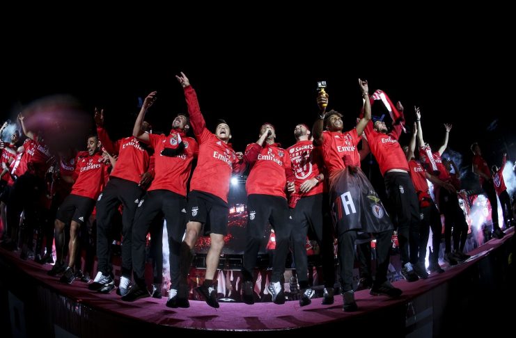 Festa de campeão nacional do Benfica