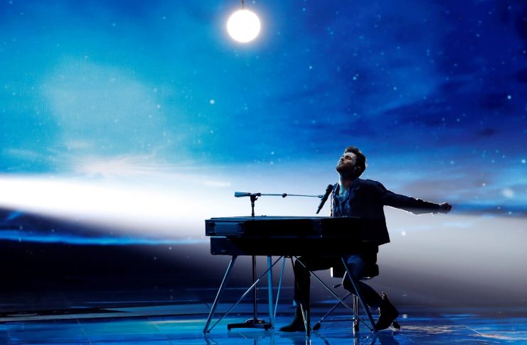 Participant Duncan Laurence of the Netherlands performs during the Grand Final of the 2019 Eurovision Song Contest in Tel Aviv, Israel