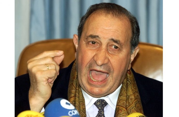 ATLETICO MADRID PRESIDENT JESUS GIL SPEAKS TO THE MEDIA.