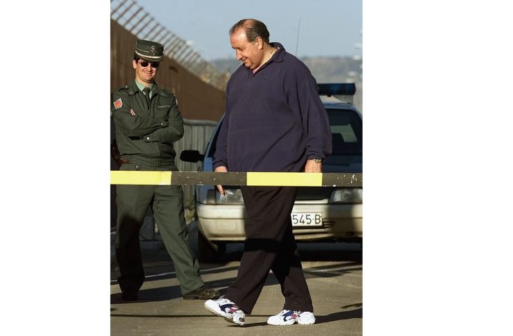 JAILED ATLETICO MADRID PRESIDENT GIL LEAVES ALCALA-MECO PRISON.