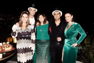 retrato família Cristiano Ronaldo