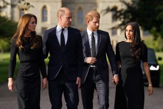 Príncipes de Gales, Kate e William, e duques de Sussex, Harry e Meghan