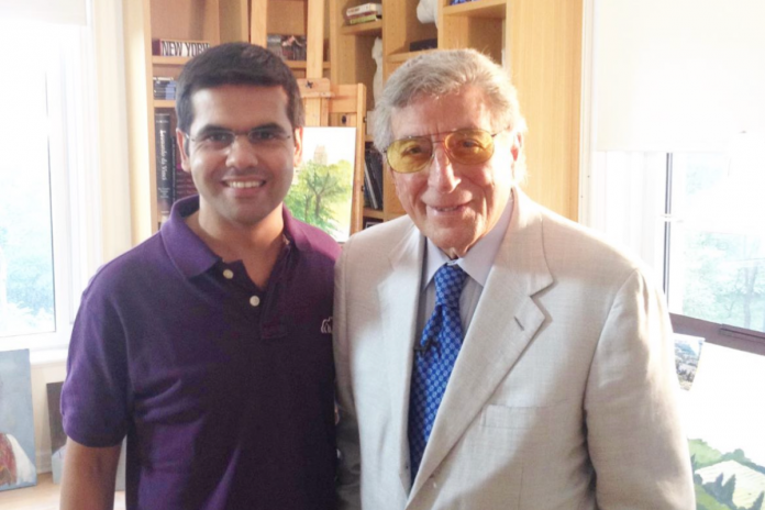 Marcos Pinto e Tony Bennett