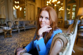 Sarah Ferguson endereça palavras ao rei Carlos III [Fotografia: Gerardo Santos / Global Imagens]