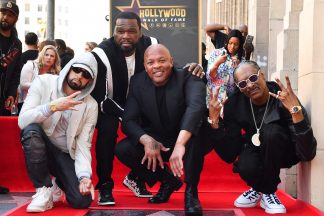 Dr. Dre no Passeio da Fama em Hollywood