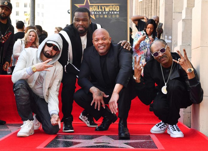 Dr. Dre no Passeio da Fama em Hollywood