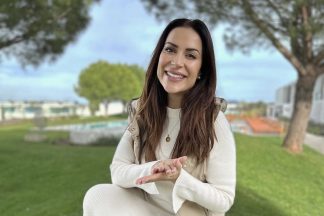 Dânia Neto de férias com o filho