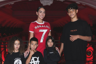 Georgina Rodríguez e os filhos