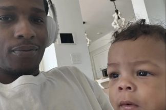 Rapper mostrou-se um pai dedicado