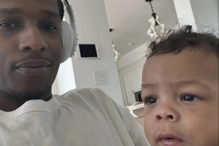 Rapper mostrou-se um pai dedicado