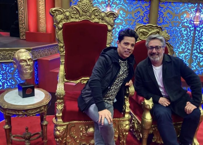 Vasco Palmeirim e Nuno Markl assistem às gravações de 