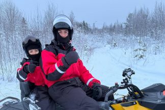 Cristiano Ronaldo viajou com a família para a Lapónia